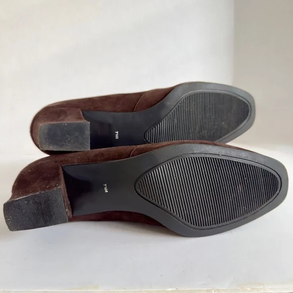 Karen Scott Brown Suede Heels Riley 7.5 - Picture 5 of 5